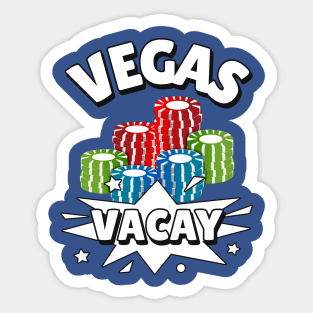 VEGAS Vacation Las Vegas Nevada Poker Player Sticker